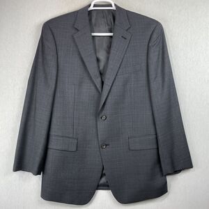 Lauren Ralph Lauren Blazer Jacket Size 42R Gray Two Button 100% Wool Sport Coat